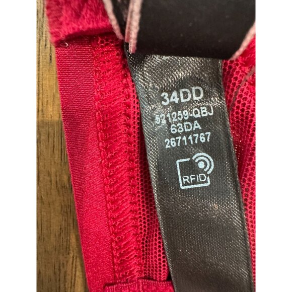 Victoria's Secret VERY SEXY Unlined Floral Embroidered Demi Bra NWT, 34DD - Picture 15 of 16